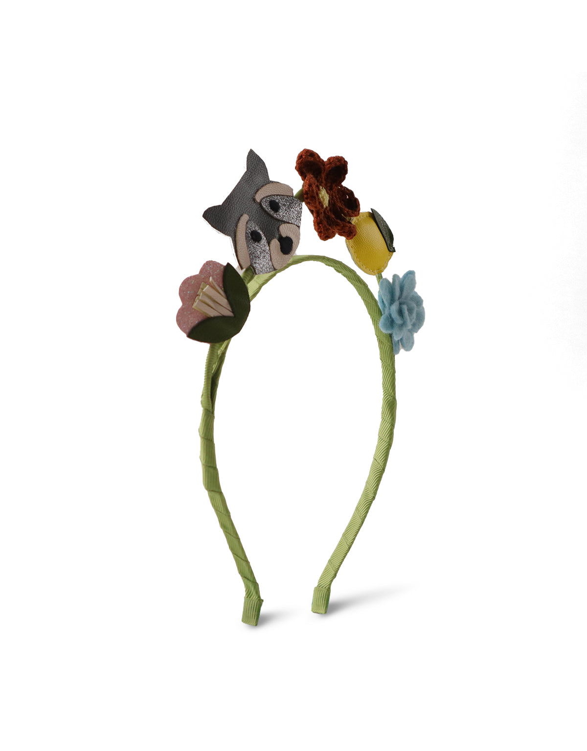 GIRLS CROWN WITH APPLIQUE HEADBAND