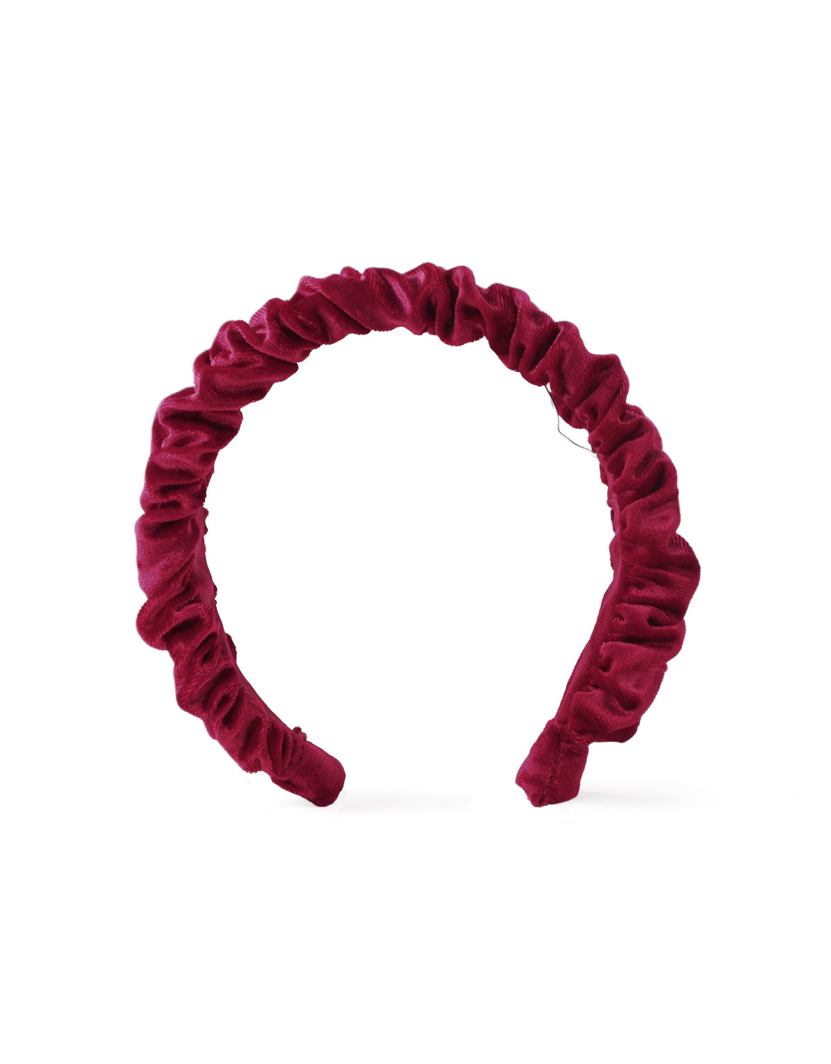 GIRLS VELVET RUCHING HEADBAND