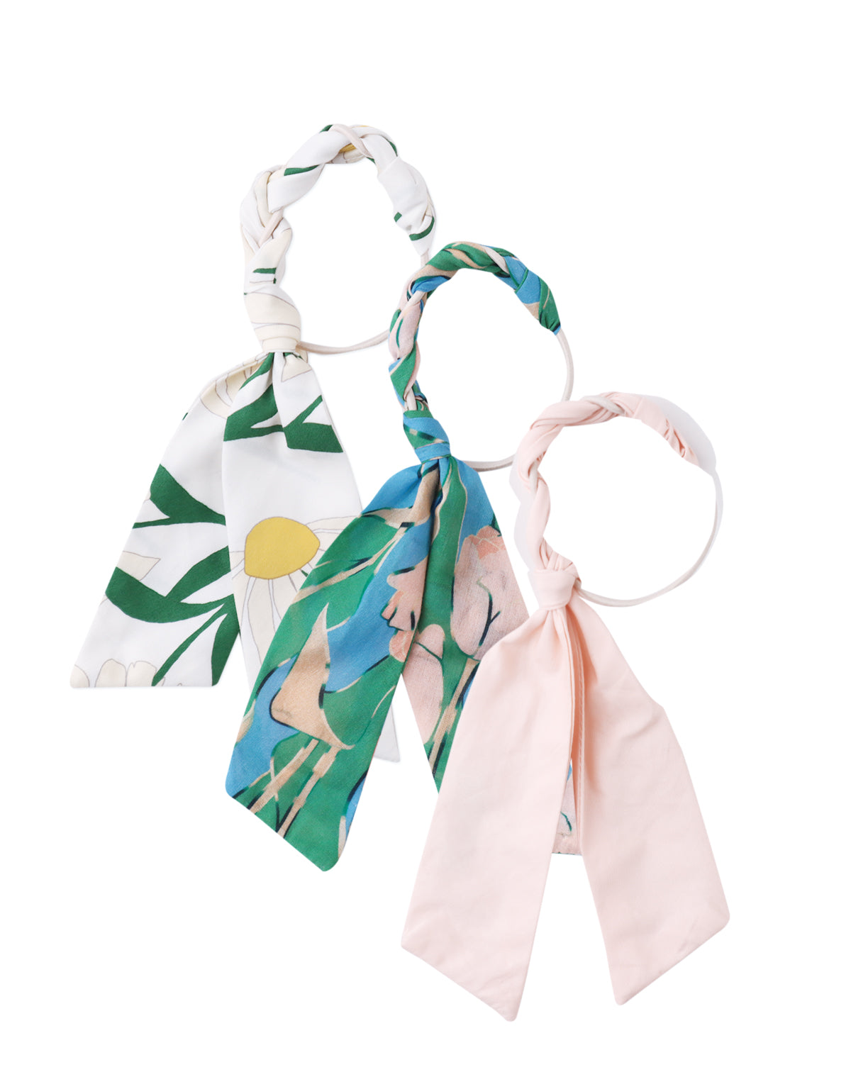 SARAH BRAIDED SCRUNCHIE SET