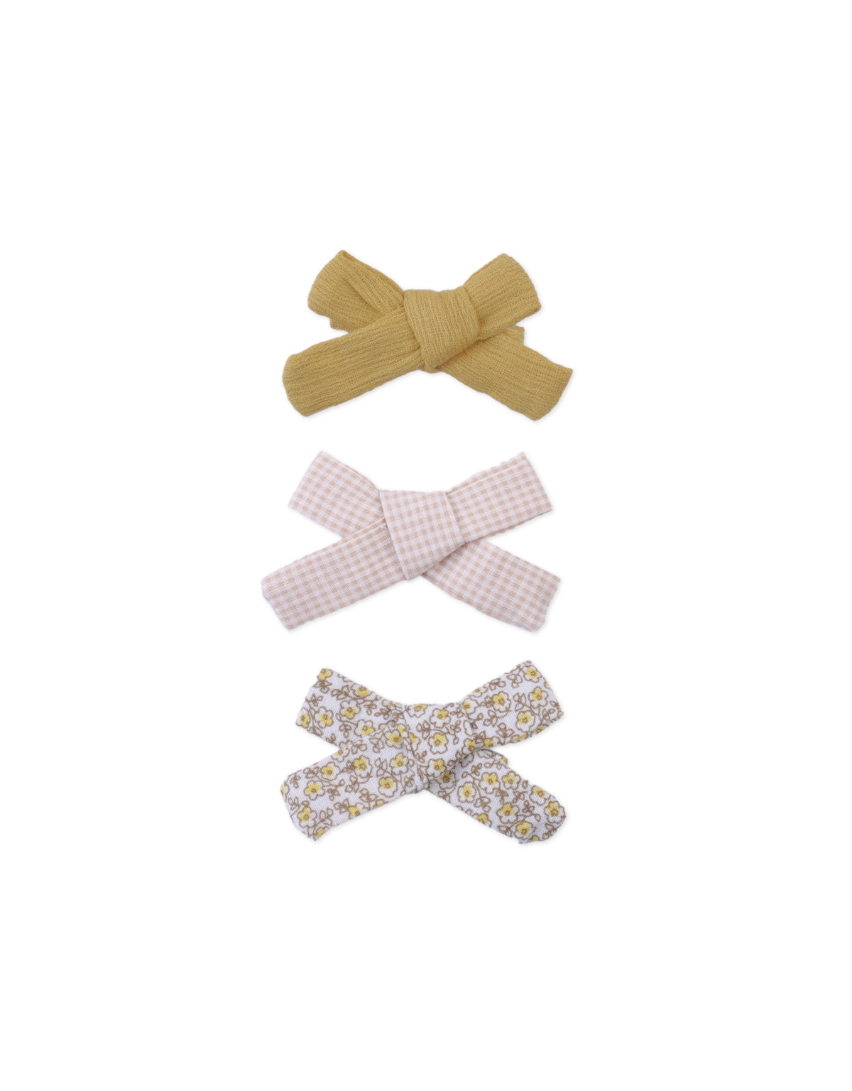 DANIELLE WOVEN BOW CLIP SET
