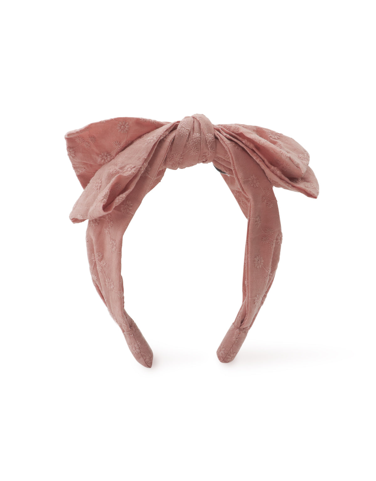 CANDICE BIG BOW EYELET HEADBAND