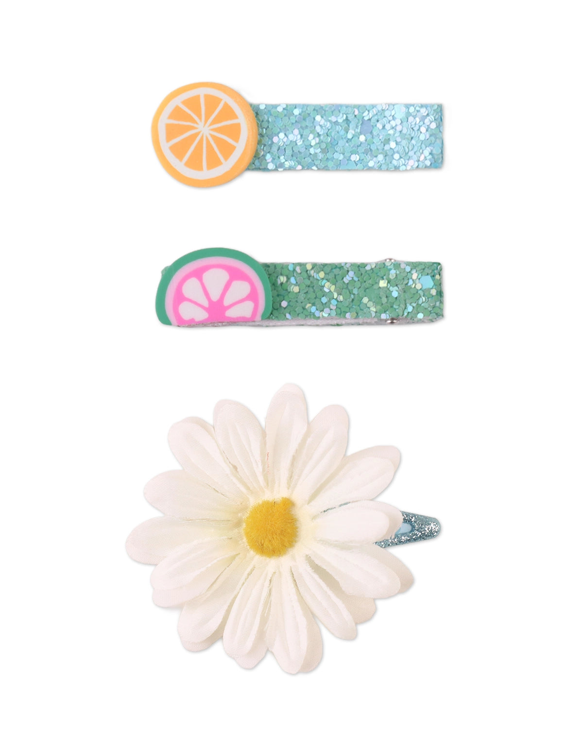 MARGARETHA FRUITS AND DAISY HAIR CLIPS SET