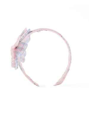 Zinnia Patchwork Headband With Flower Applique outfit styling
