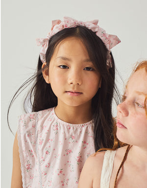 Elodie Ruched Headband With Ties product photo