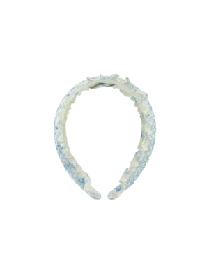 Lory Headband With Contrast Smocking close-up detail