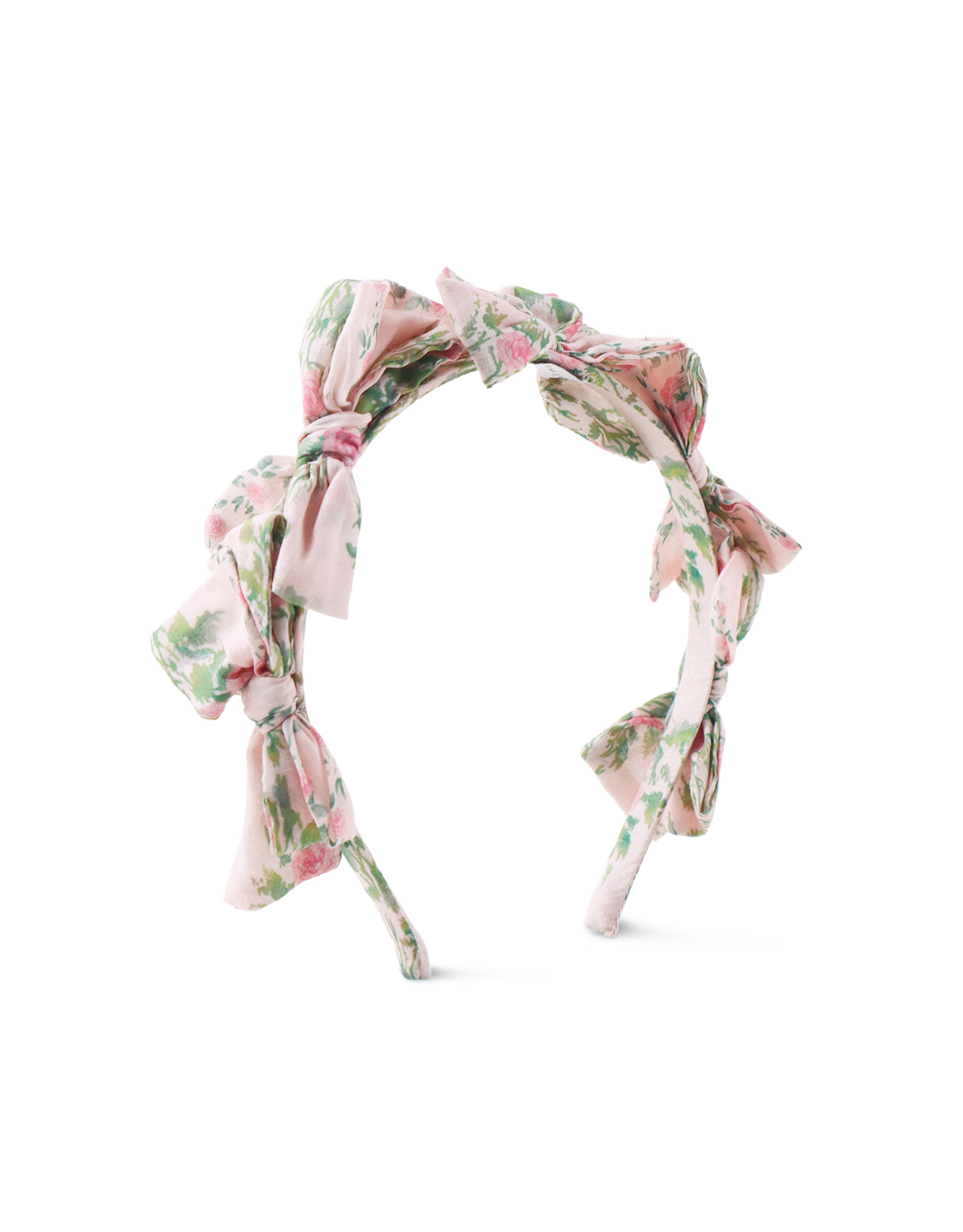 NATASHA PRINTED HEADBAND WITH BOWS