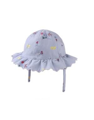 Baby Fraya Scallop Embroided Hat outfit styling