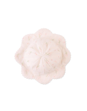 Baby Rochelle Hat with Scallop Brim close-up detail