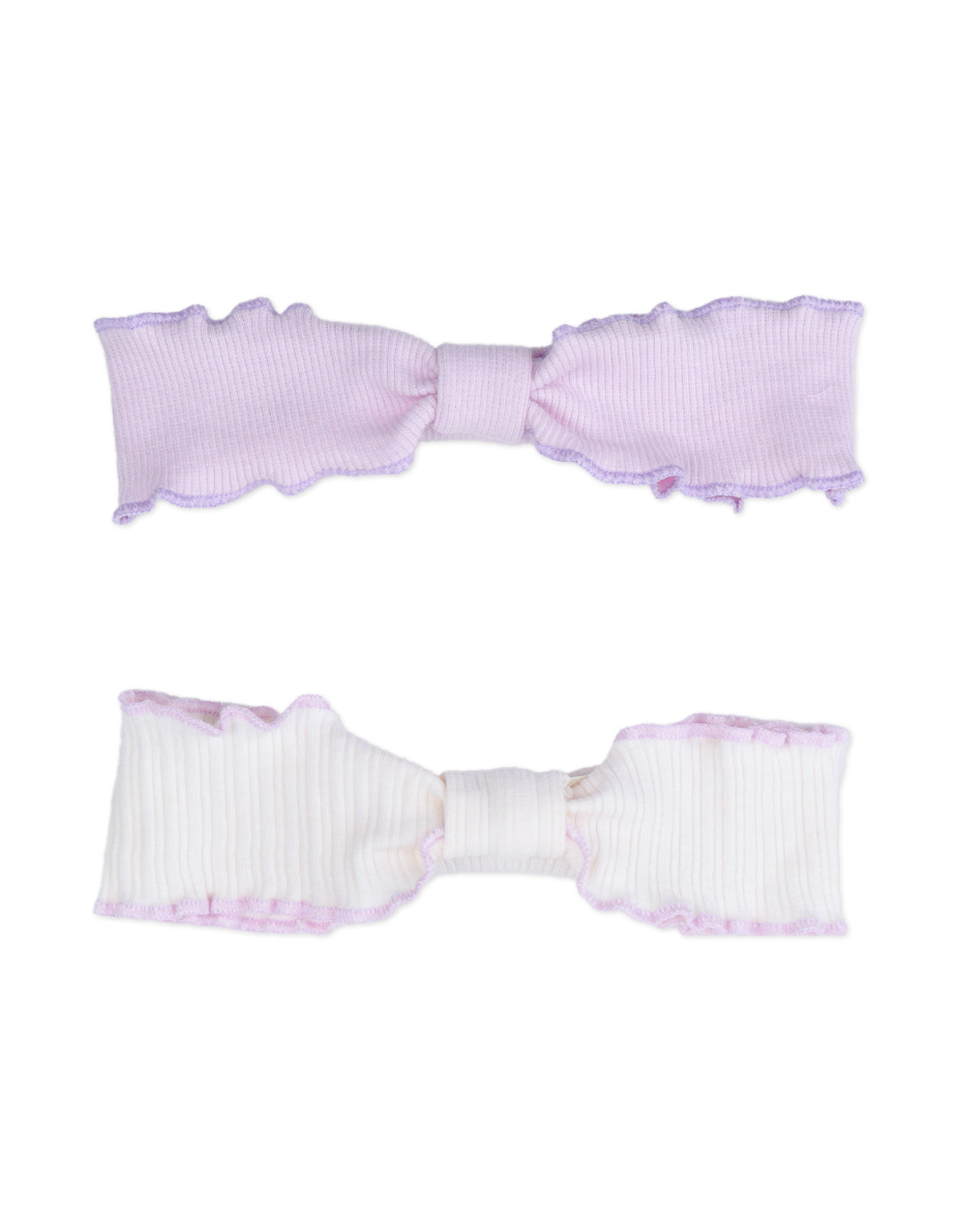 BABY JESSE RIBBED TURBAN WITH LETTUCE STITCHING SET