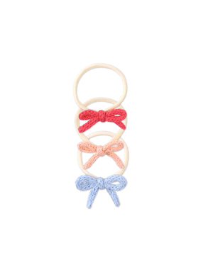 Baby Mara Crochet Bow Turban Set product photo