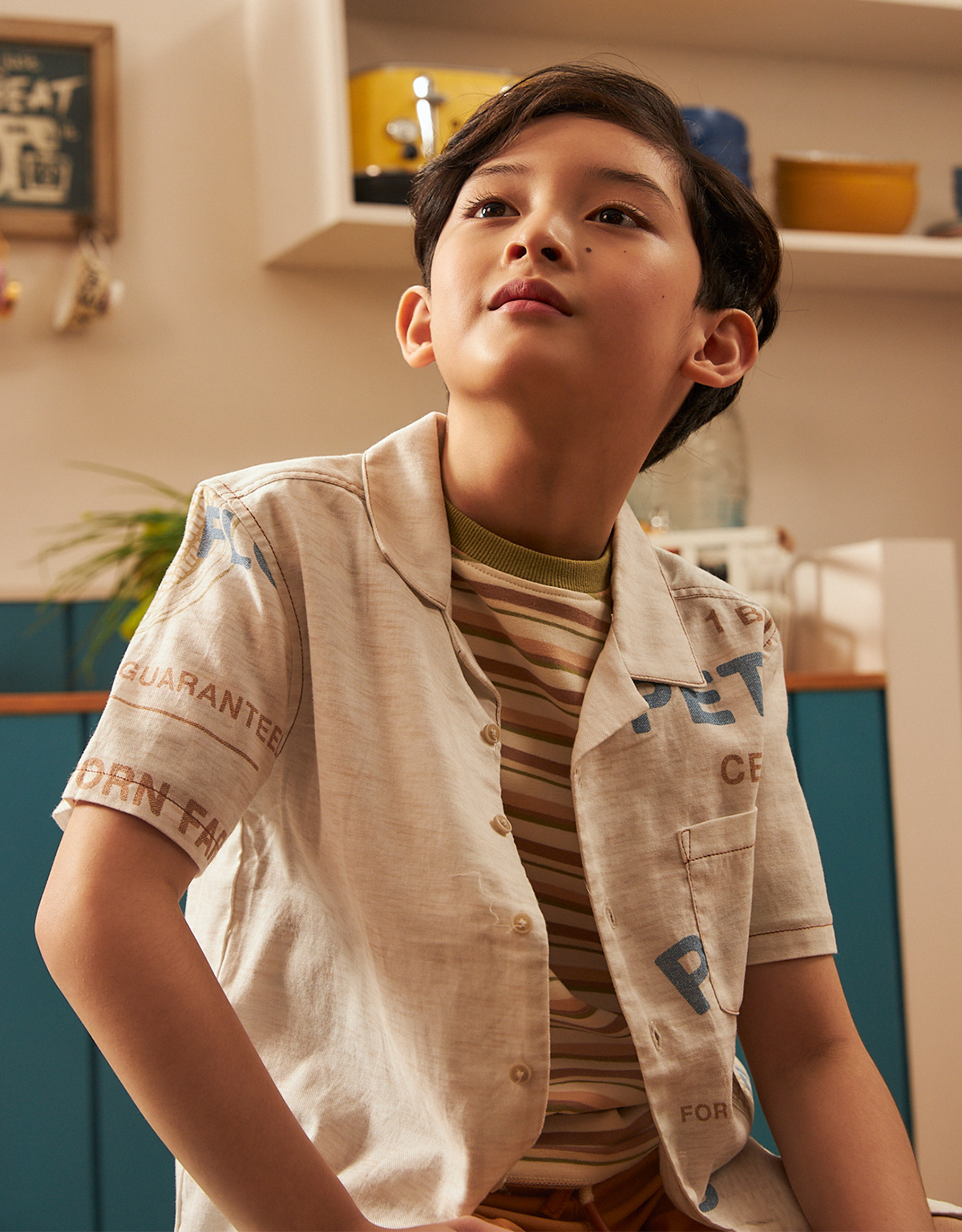 BOYS FEED SACK SHIRT