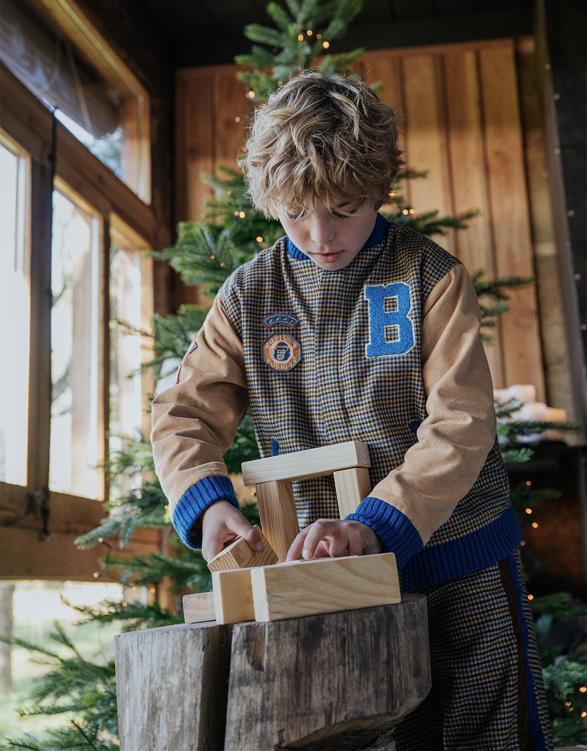 REY VARSITY JACKET SNYDER WITH EMBROIDERED PATCHES