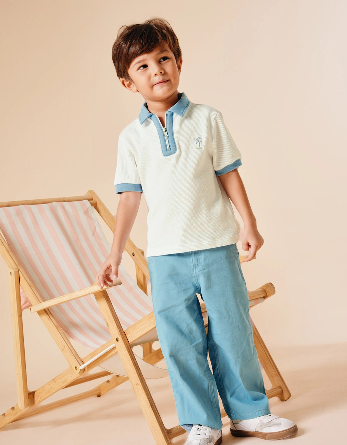 MALACHI STRAIGHT LEG PANTS WITH RAFFIA BELT