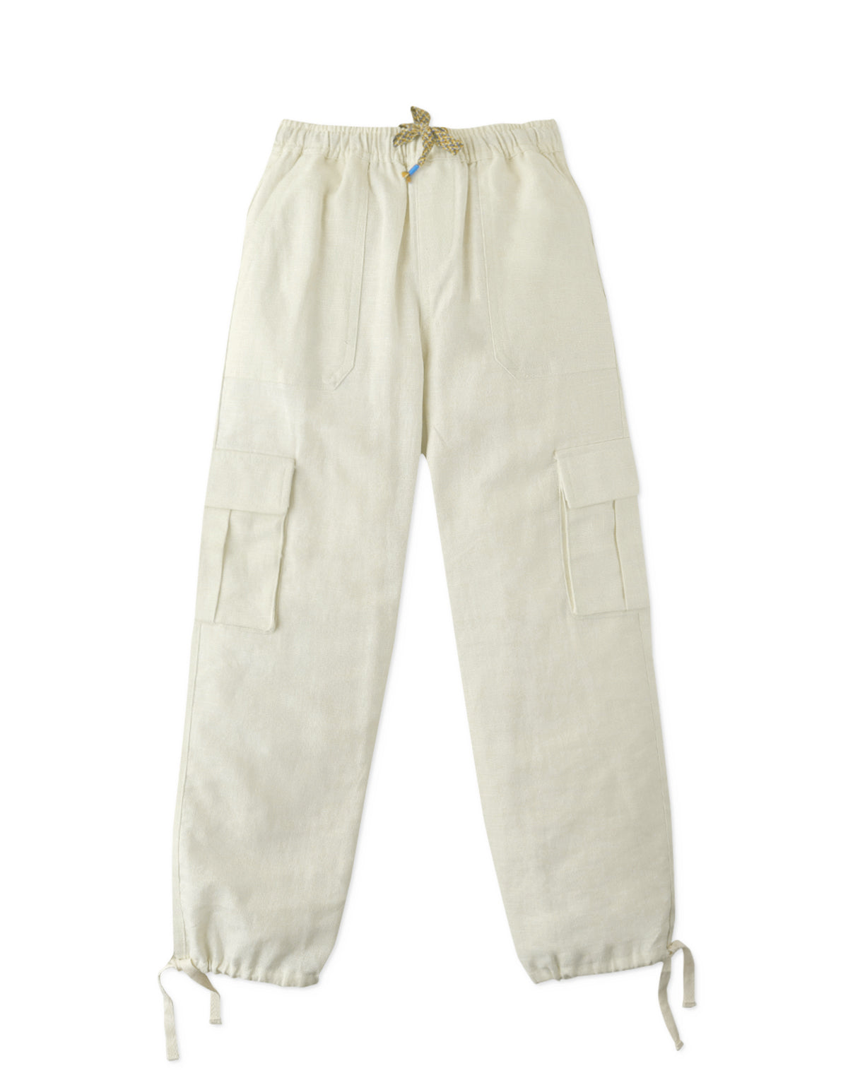 BOYS LINEN CARGO PANTS