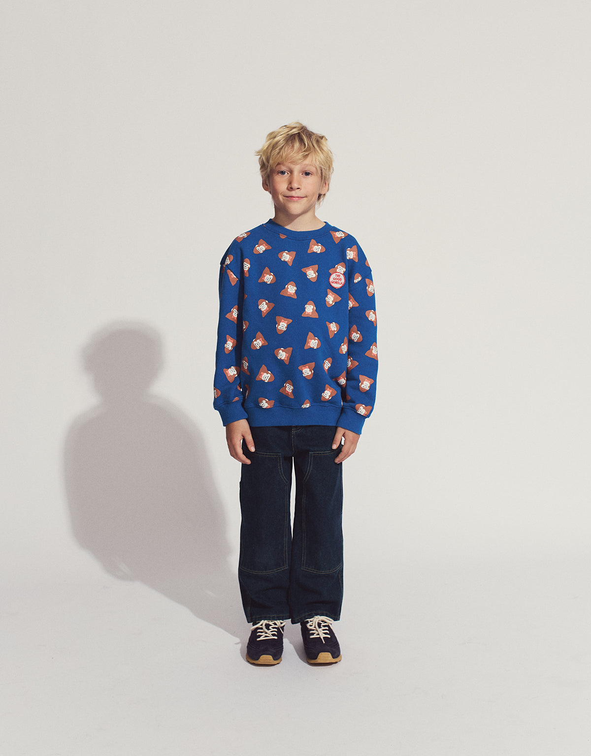 NICHOLSON UTILITY PANTS TWILIGHT WITH PATCHED KNEE ACCENT