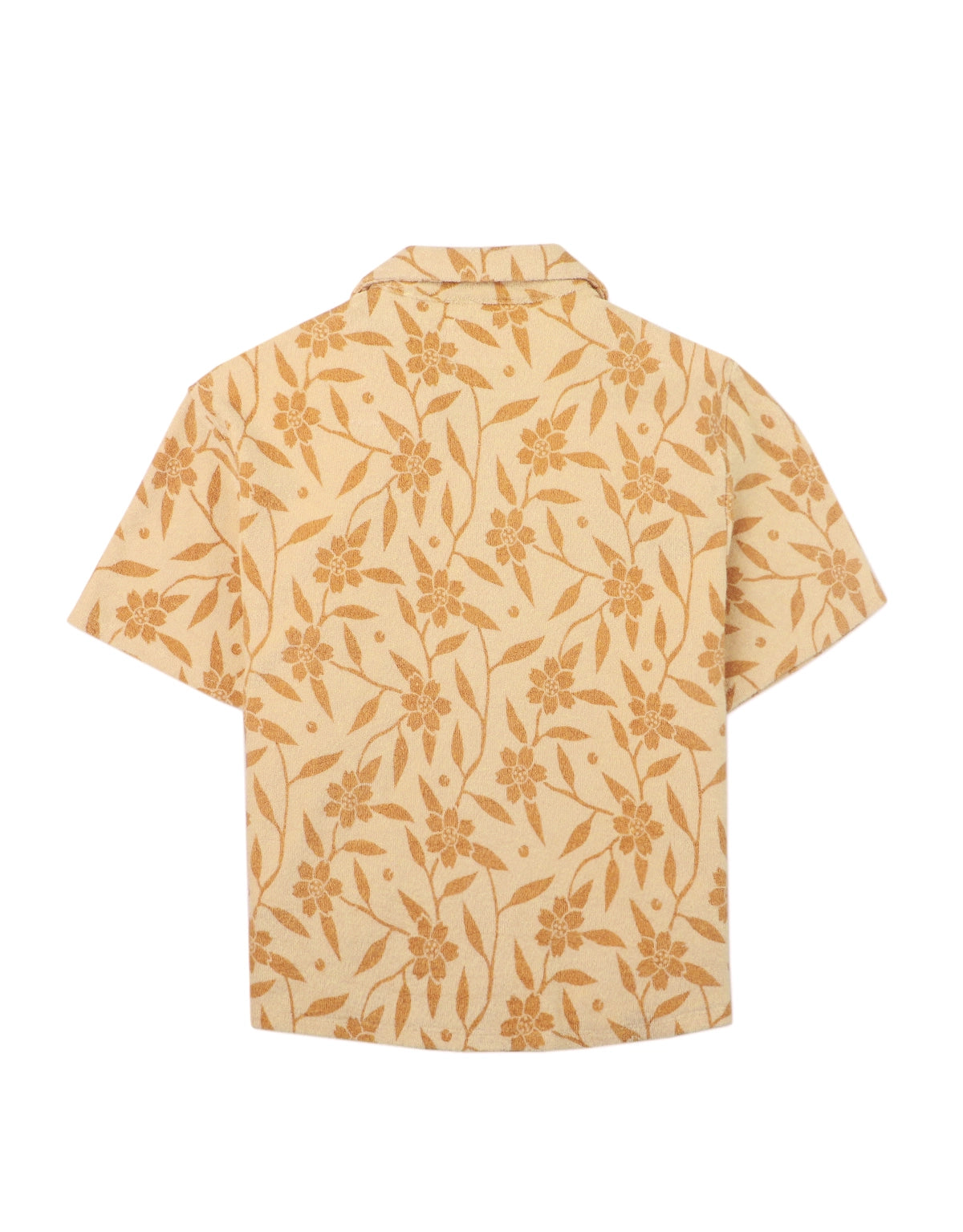 BOYS PRINTED TERRY TOWEL BUTTON DOWN SHIRT
