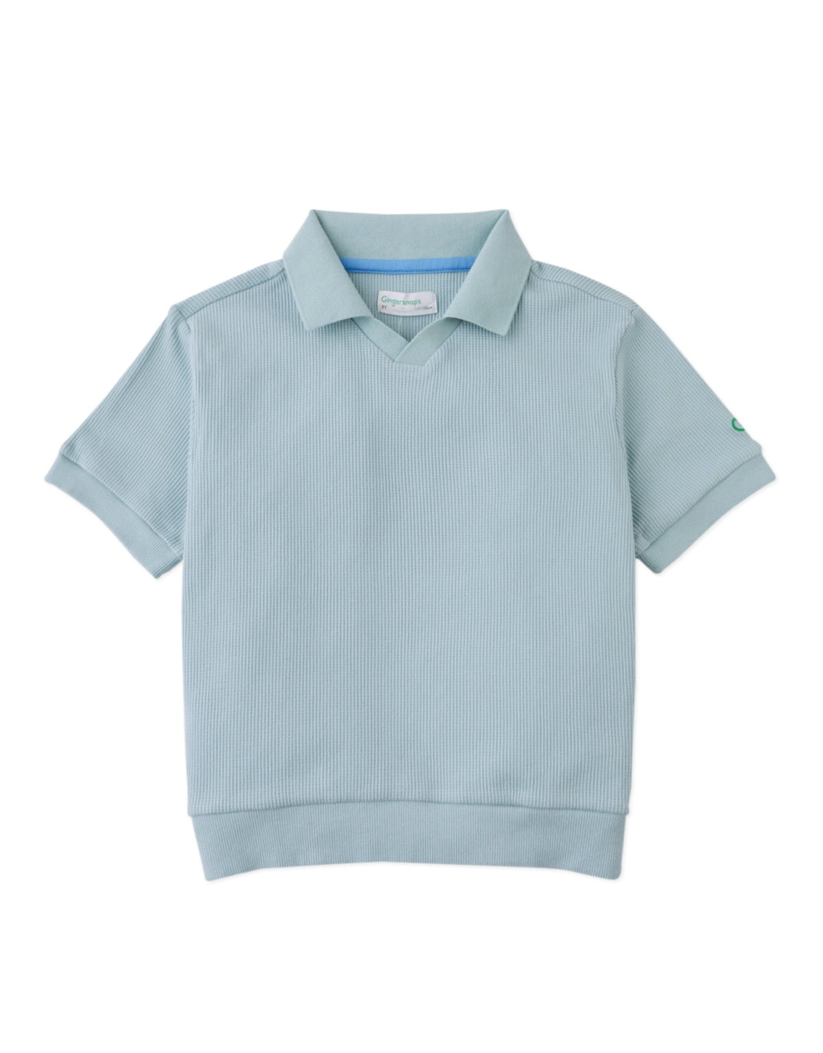 ASHER V-NECK WAFFLE POLO