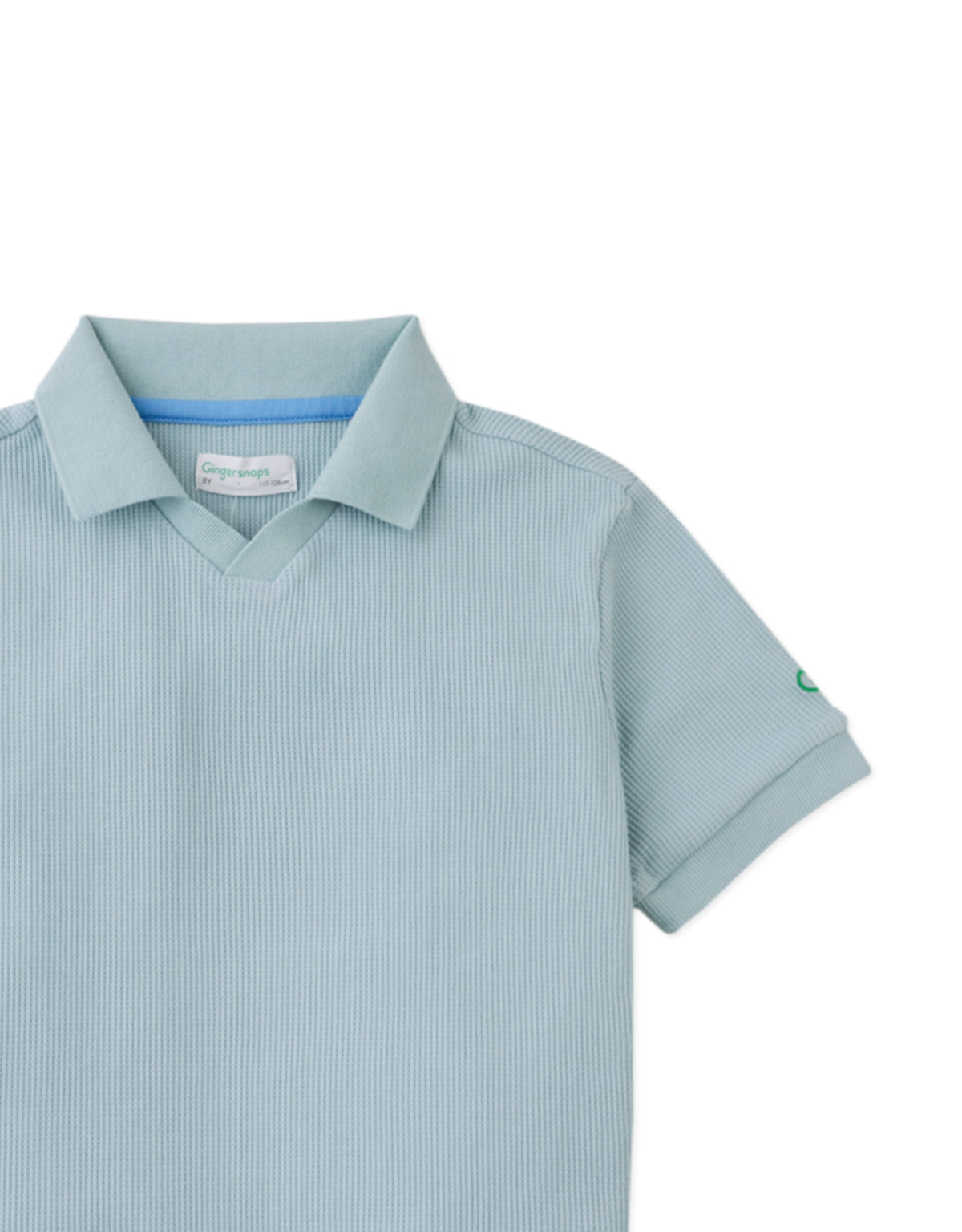ASHER V-NECK WAFFLE POLO