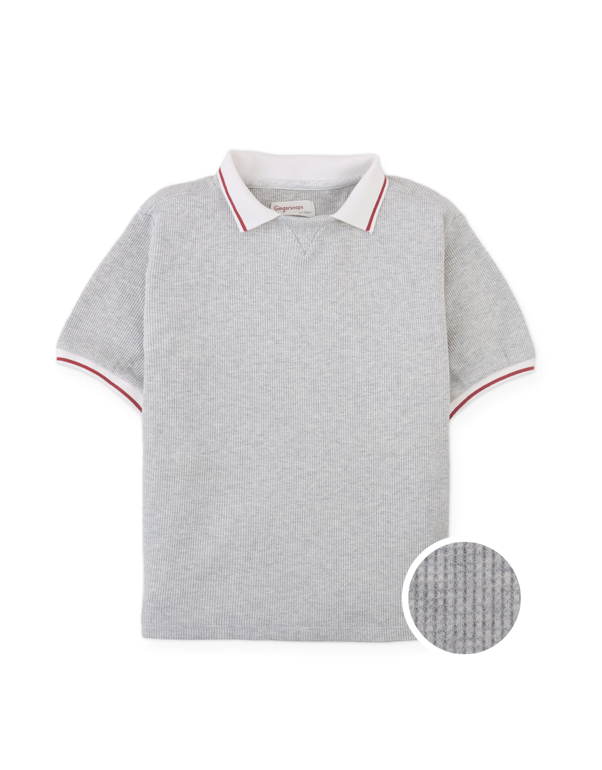 CYRIL POLO SHIRT WITH WAFFLE-KNIT PATTERN