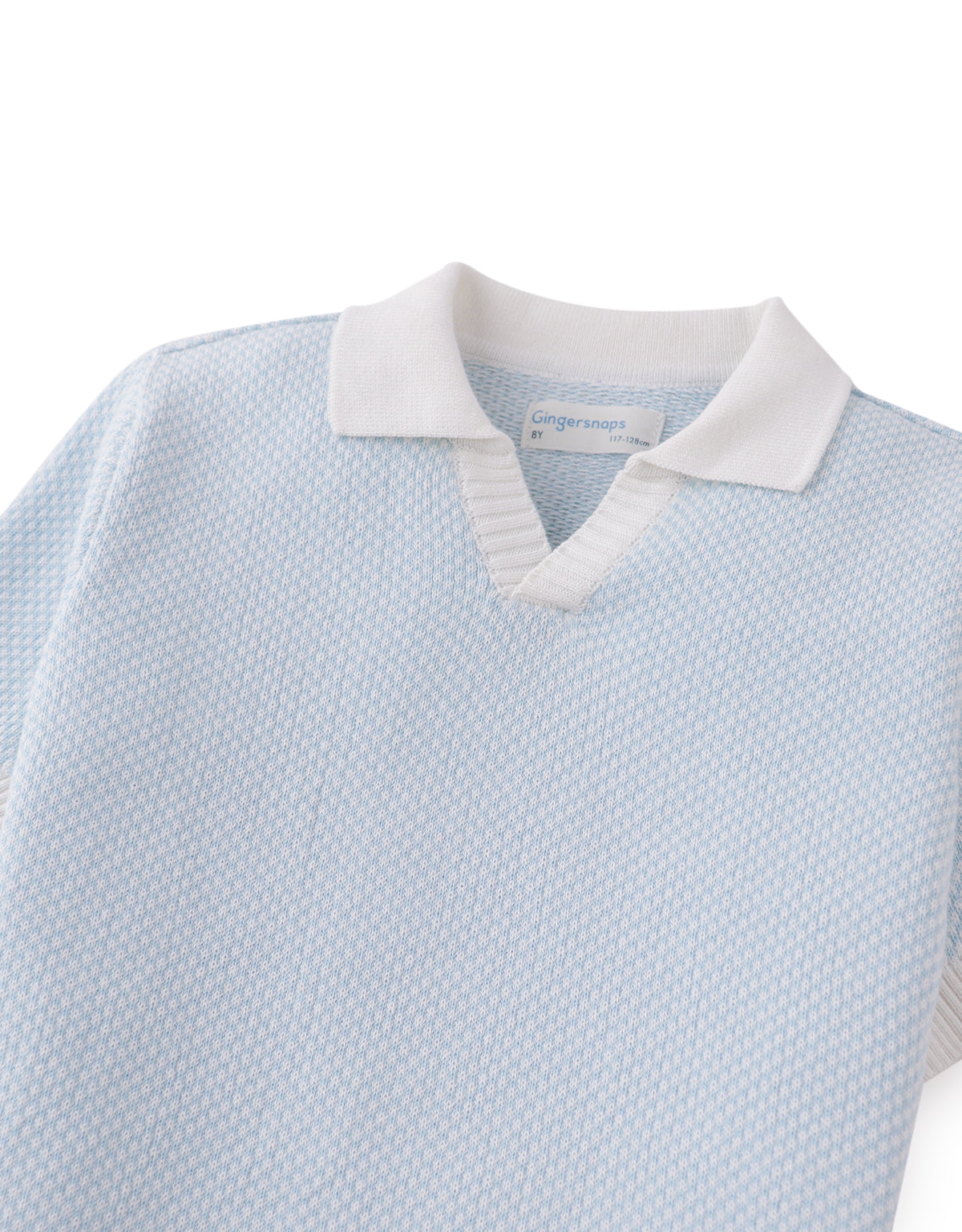 Lucius 2-Tone Polo with Ribbed Cuffs & Hem