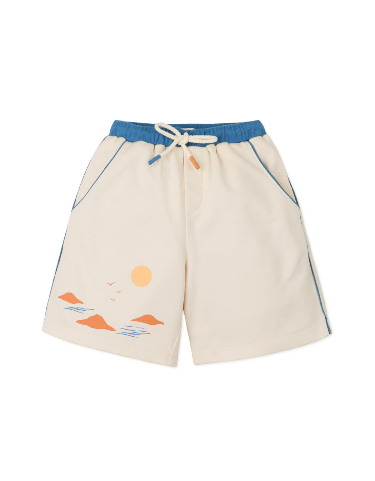 BOYS CONTRAST PIPING SHORTS