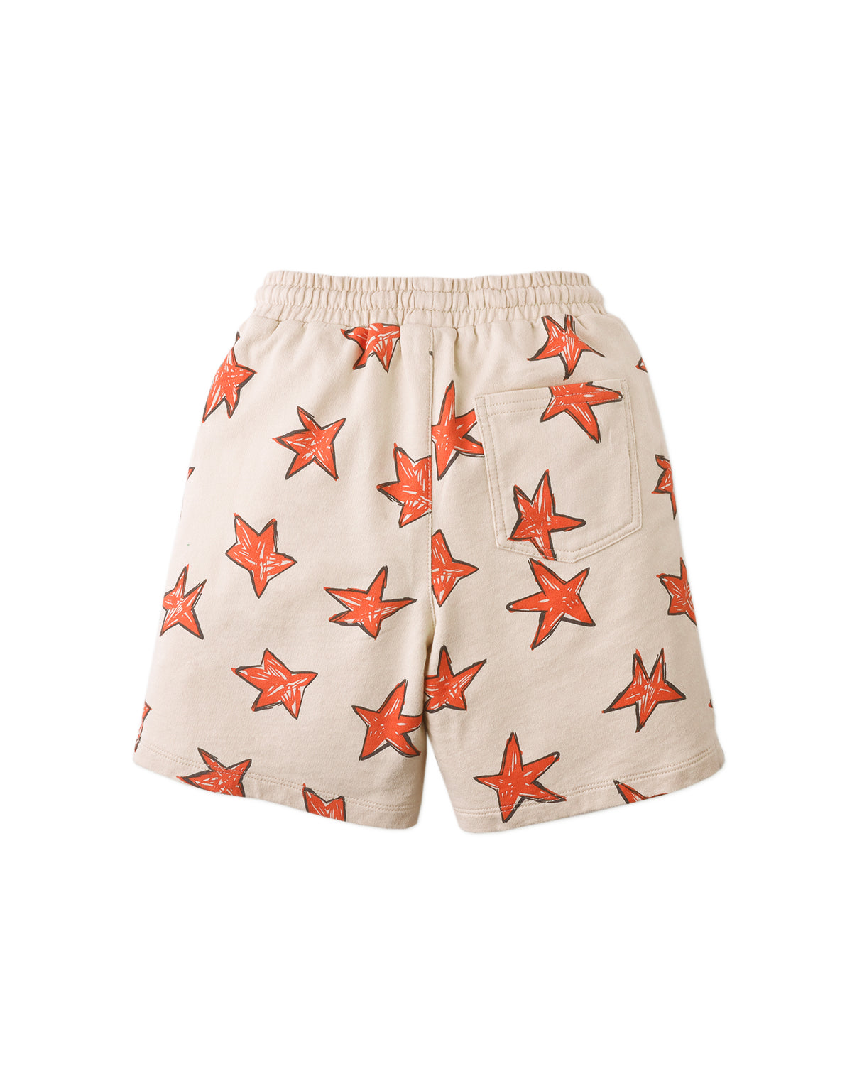 AIDEN KNIT SHORTS IN DOODLE STAR PRINT