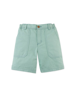 Gino Bermuda Shorts With Contrast Stitching fabric and fit detail