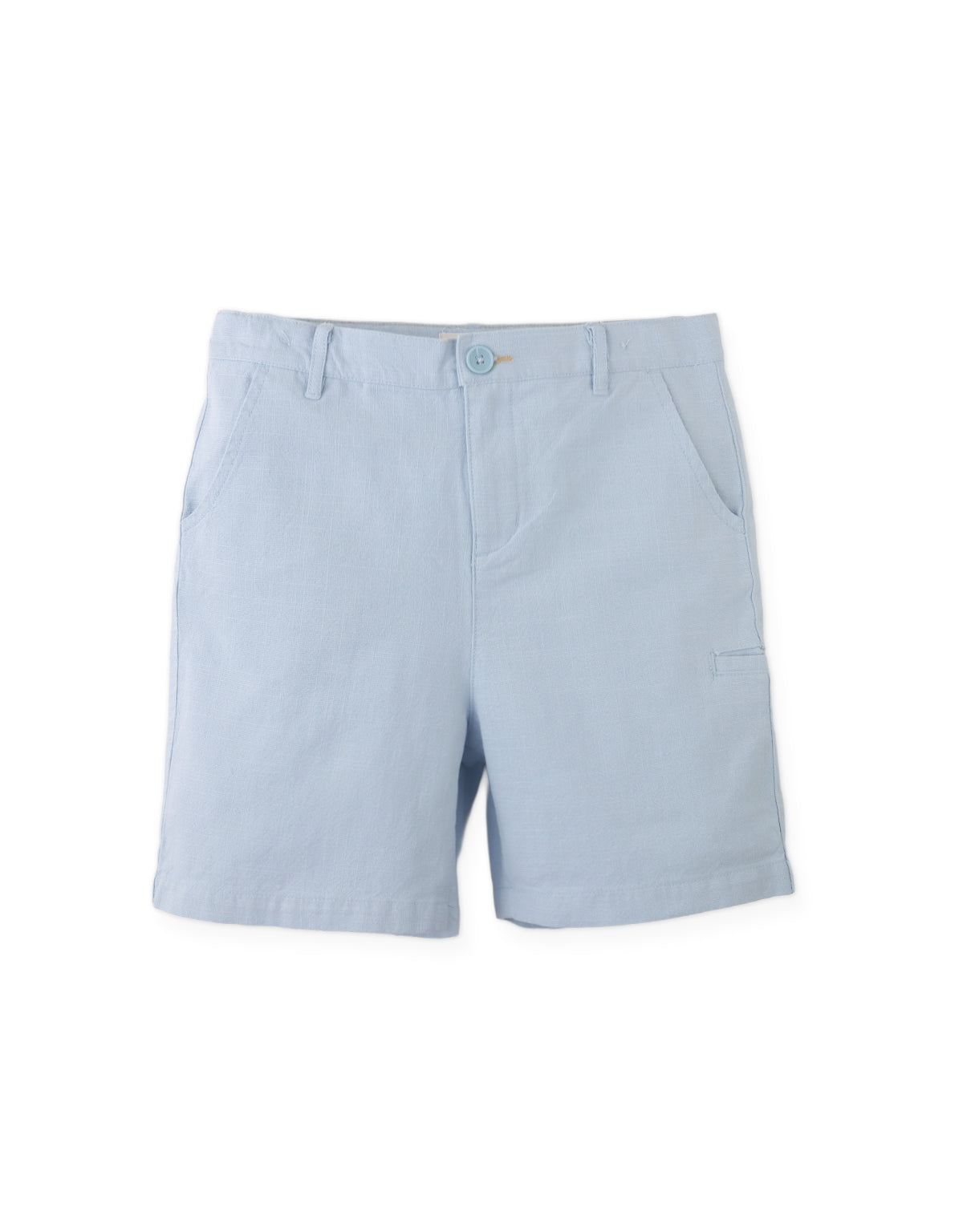 REGINALD LINEN SHORTS WITH SIDE WELT POCKET