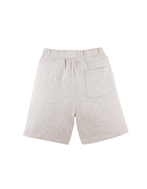 Full back photo of Miles Pull-On Shorts in gray, showing the back panel and waistband structure, from the Holiday collection