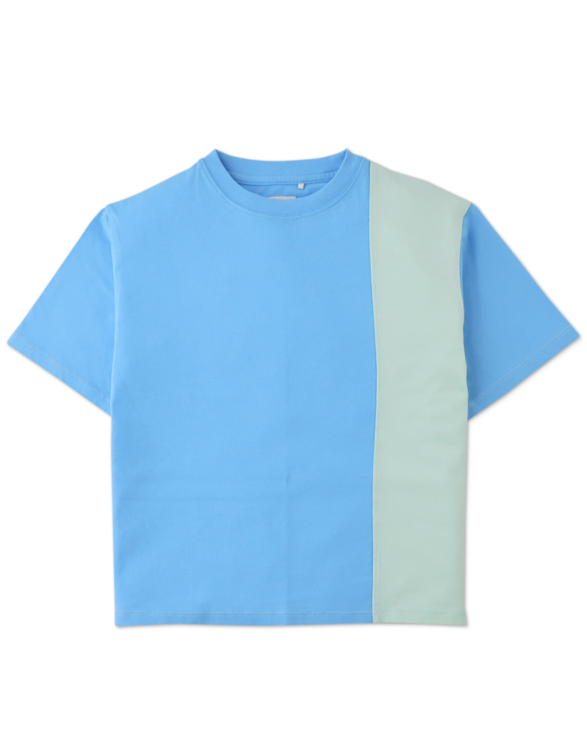 BOYS OVERSIZED TEE WITH VERTICAL COLORBLOCKING