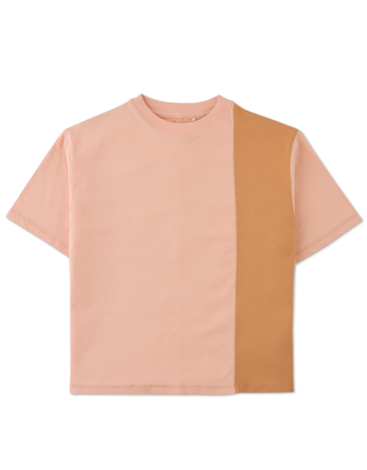BOYS OVERSIZED TEE WITH VERTICAL COLORBLOCKING