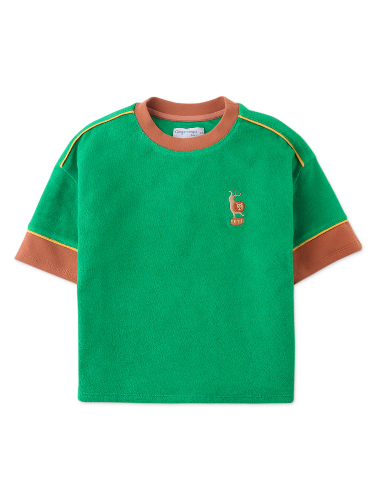 LOGAN TEE WITH LION EMBROIDERY