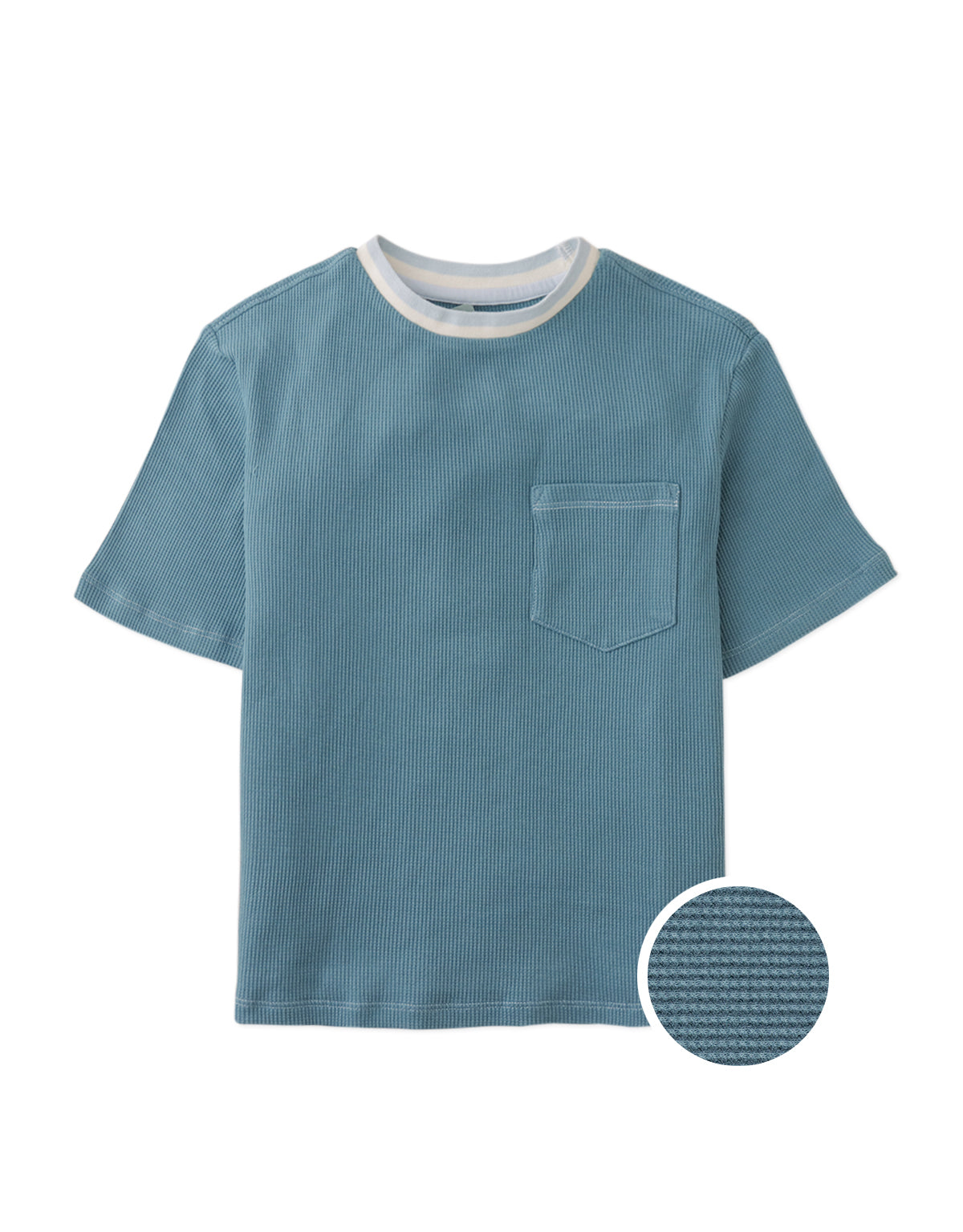 BROOKS WAFFLE TEE WITH DUOTONE NECKBAND