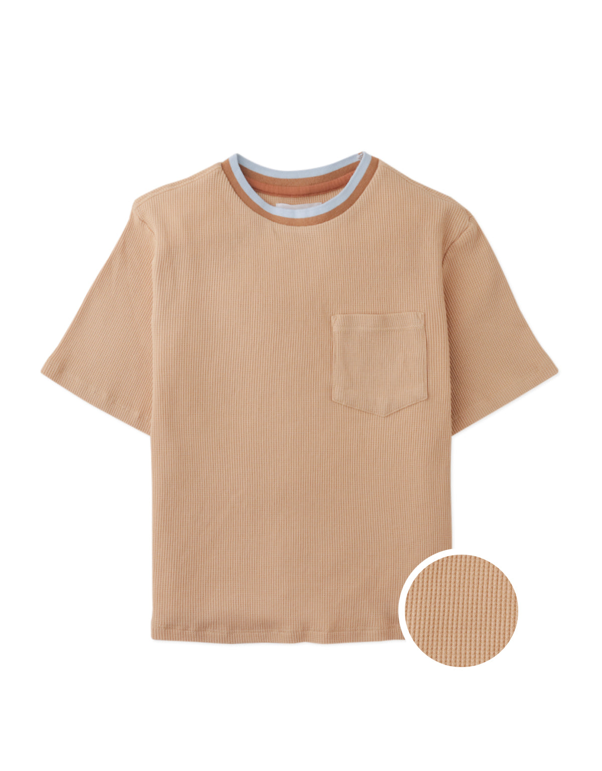 BROOKS WAFFLE TEE WITH DUOTONE NECKBAND