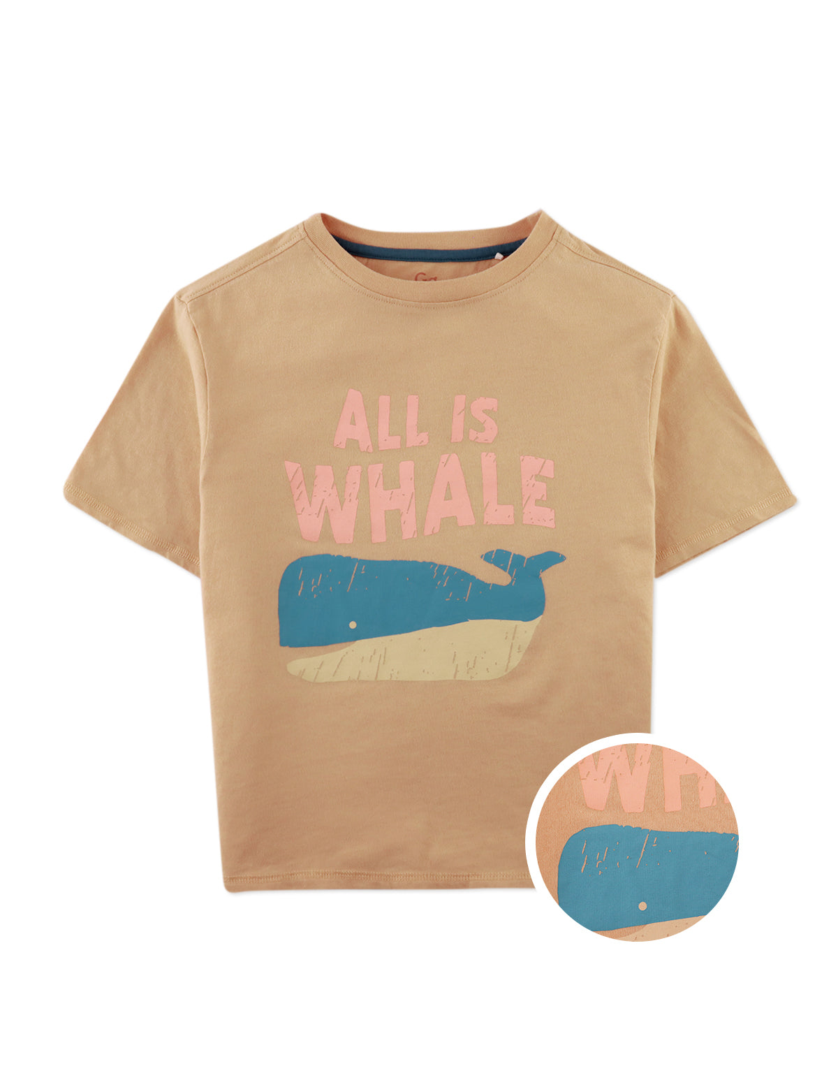 CASPIAN TEE WITH ALL IS WHALE PRINT