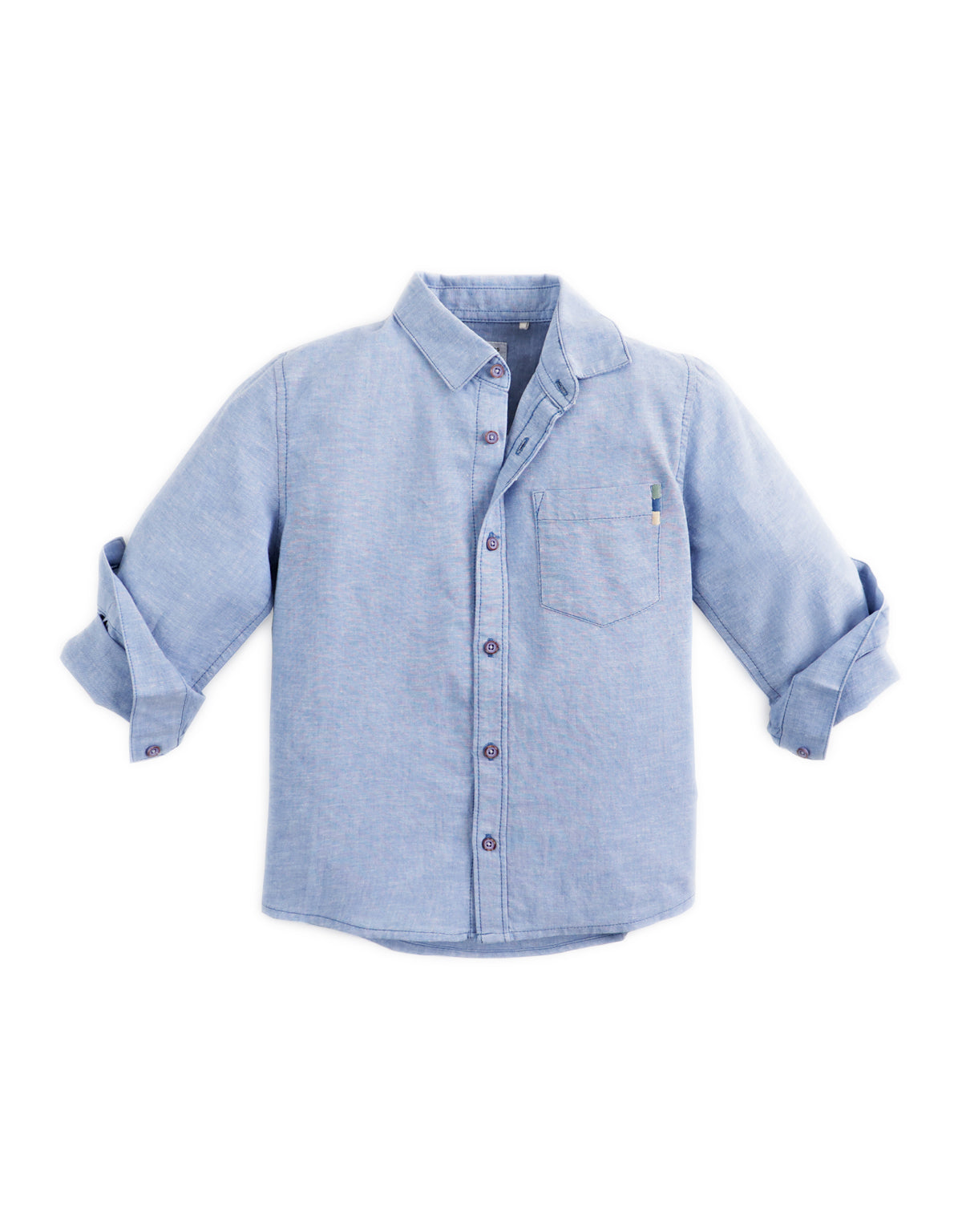 BOYS COTTON-LINEN SHIRT