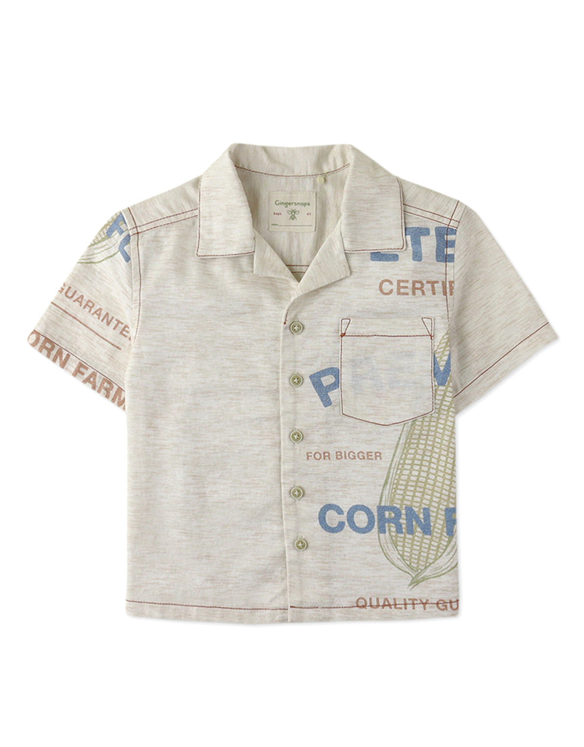 BOYS FEED SACK SHIRT