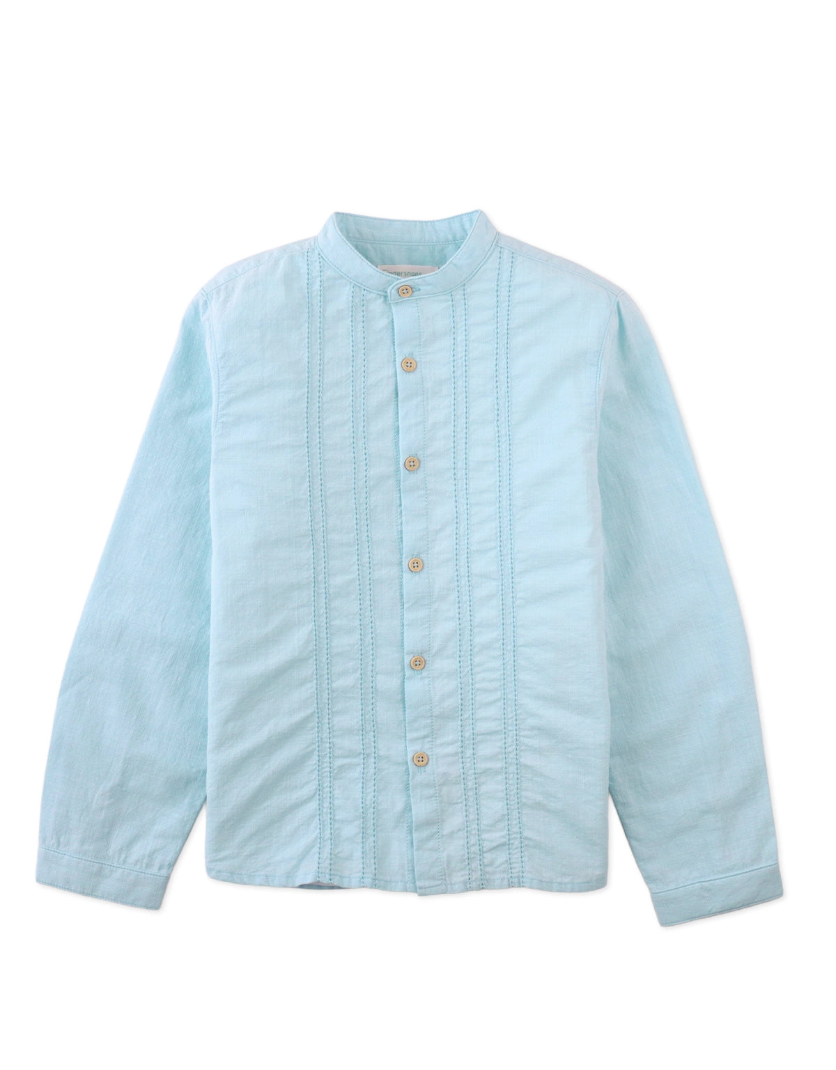 JOSEPH ORIENTAL SHIRT WITH GEOMETRIC LACE TRIMS