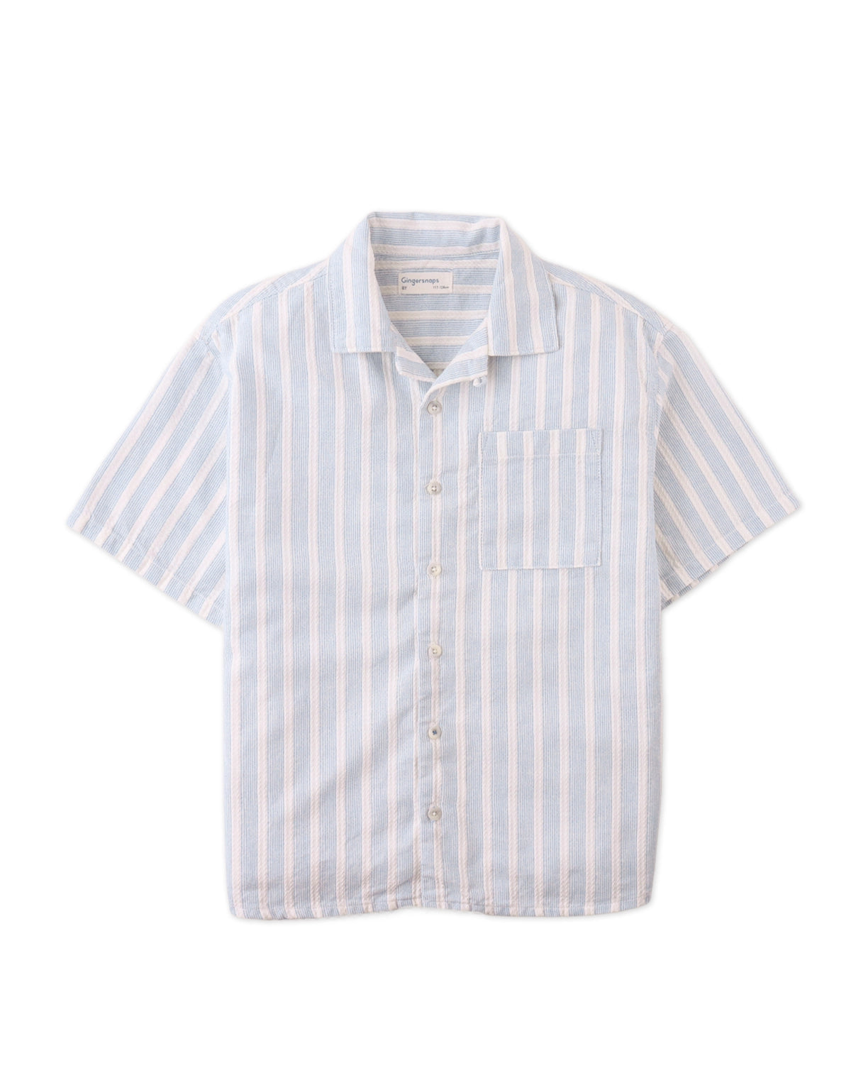 BARKLEY TEXTURED STRIPE CONVERTIBLE COLLAR SHIRT