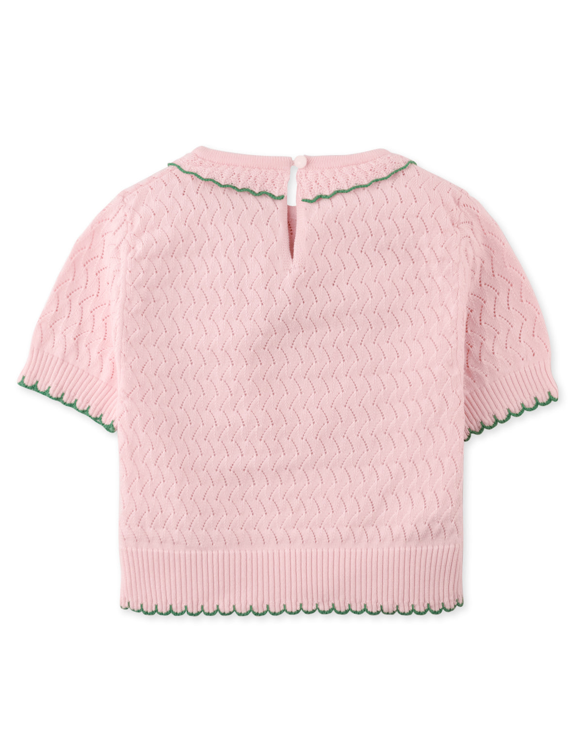 ELLEN TOP CREOLE WITH SCALLOPED RIBBING AND CONTRAST TIPPING