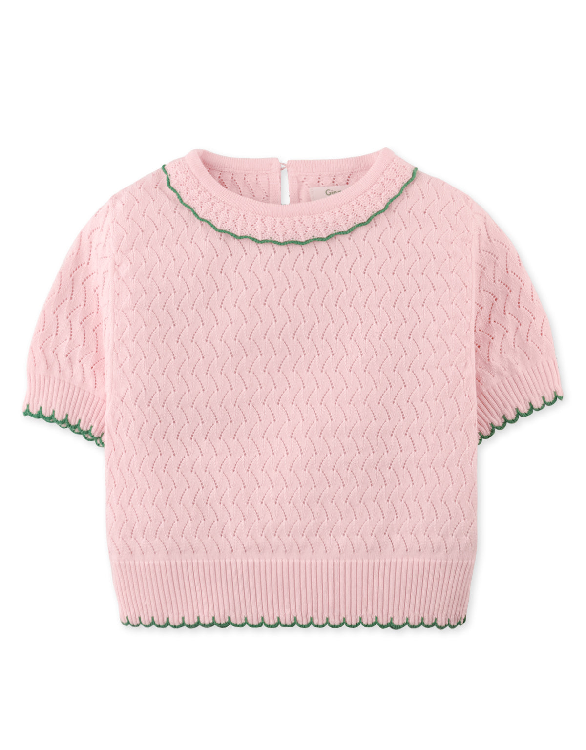 ELLEN TOP CREOLE WITH SCALLOPED RIBBING AND CONTRAST TIPPING