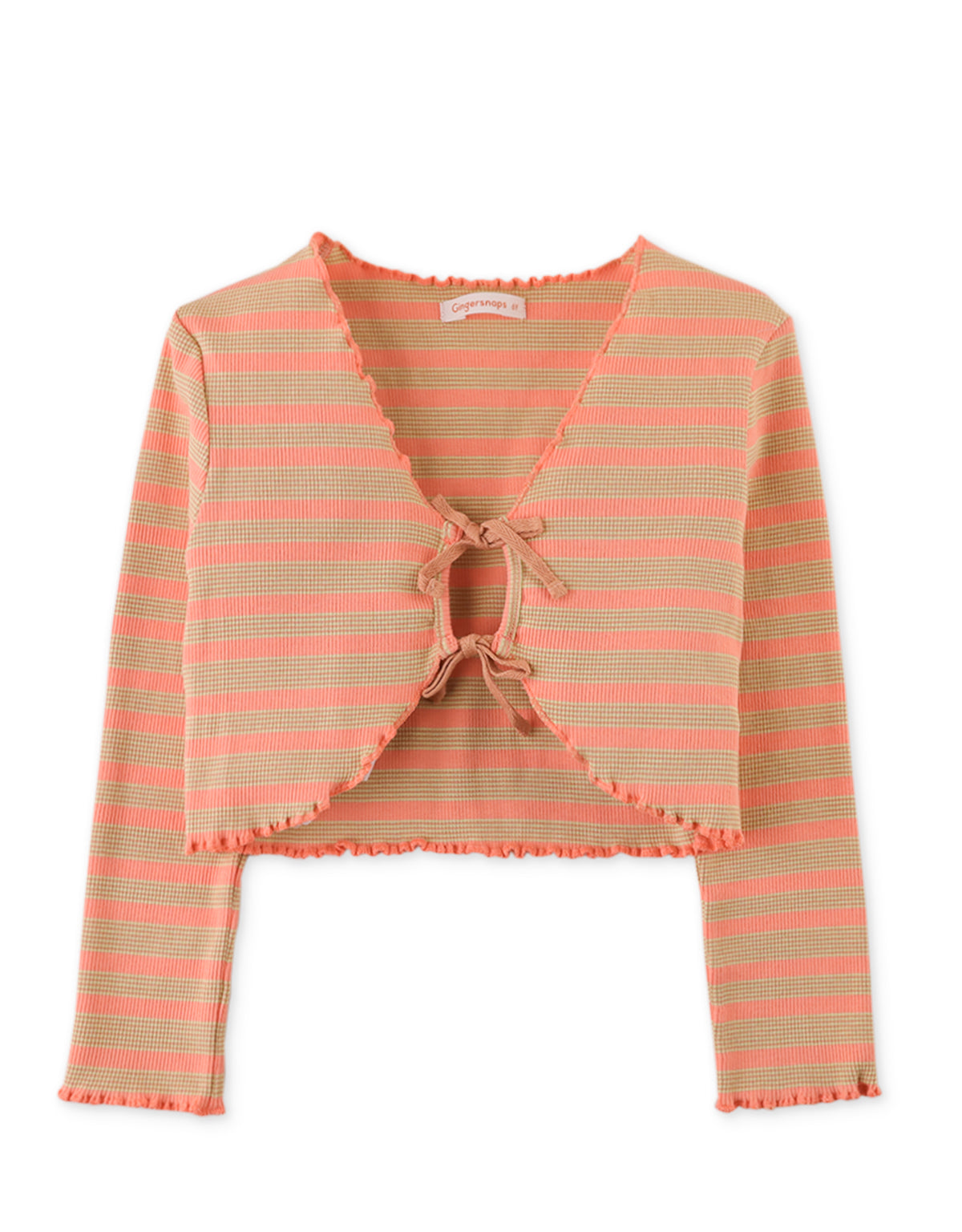 GIRLS RIBBED JERSEY CARDIGAN
