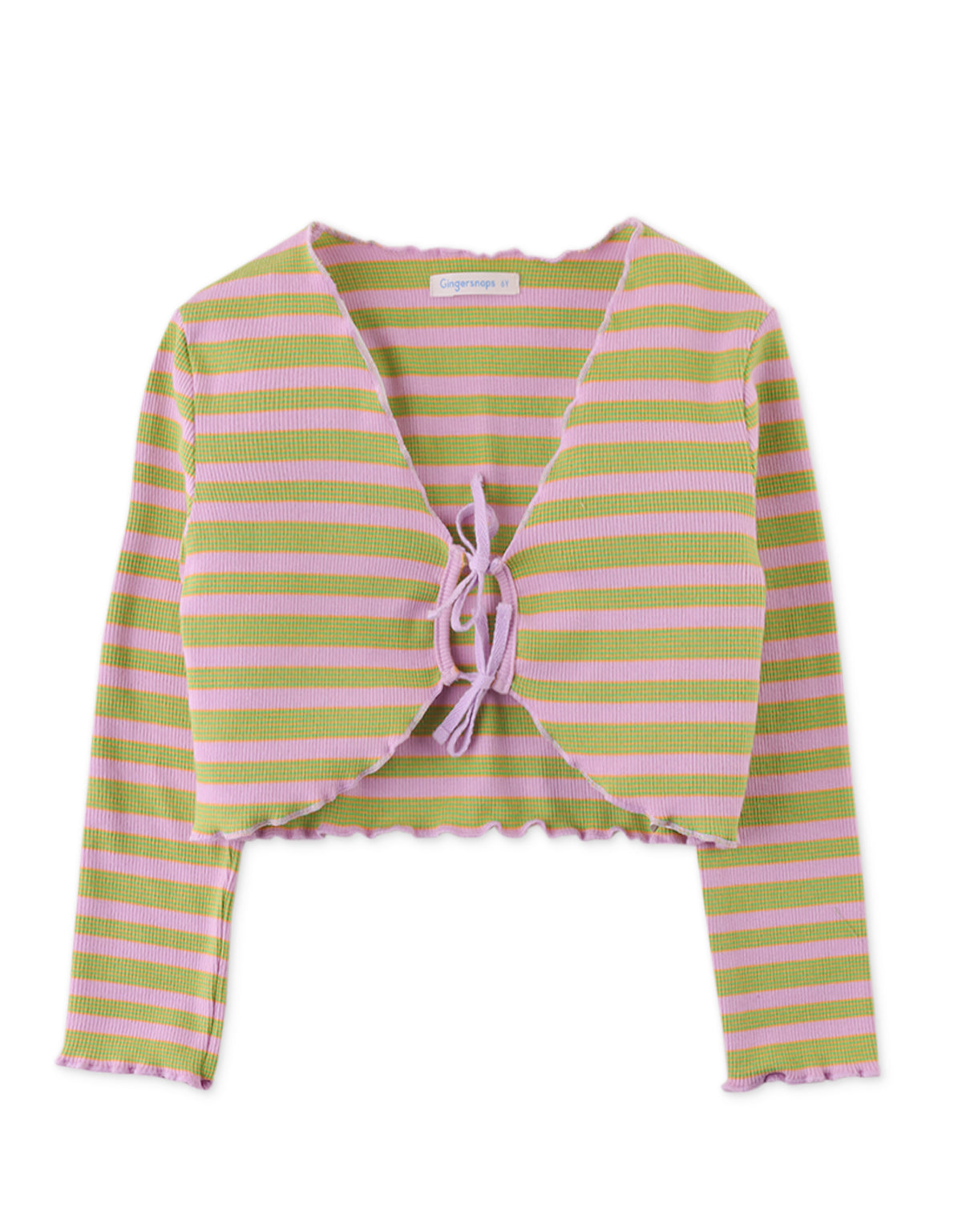 GIRLS RIBBED JERSEY CARDIGAN