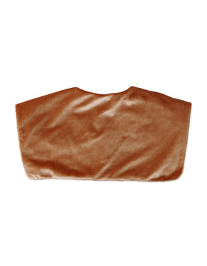Girls Velvet Detachable Collar close-up detail