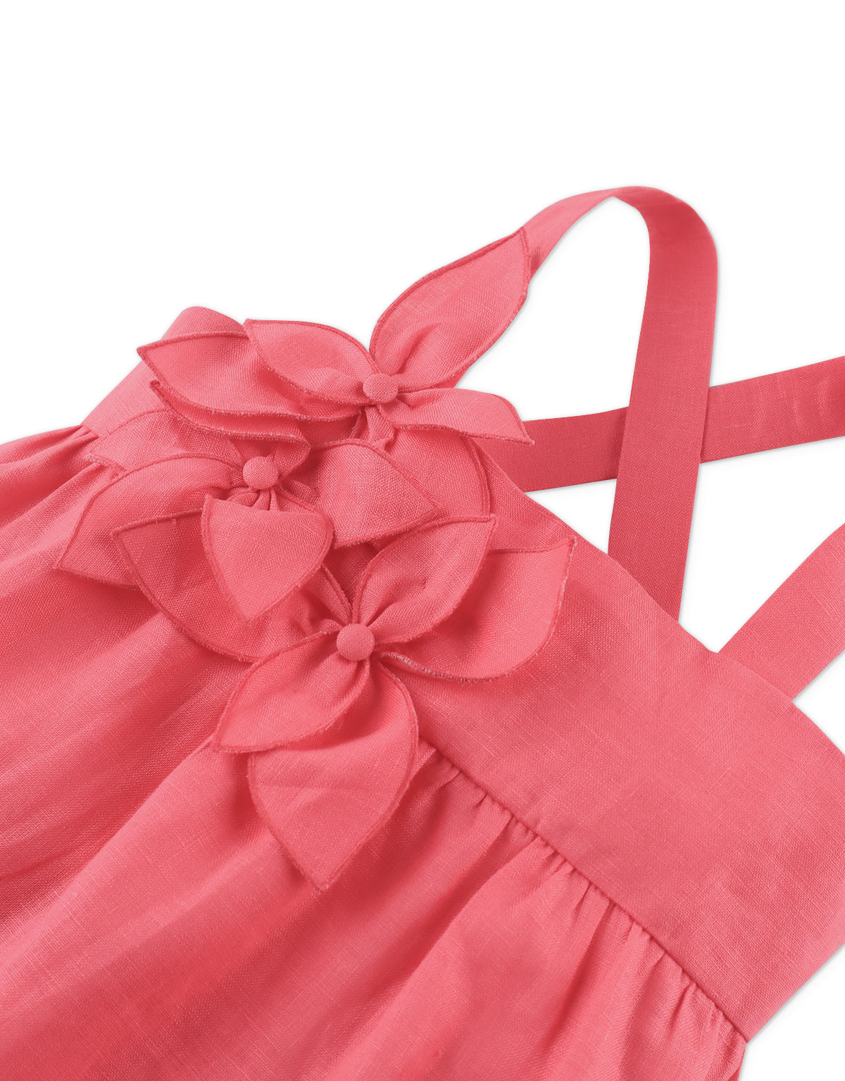 ANYA DRESS WITH FLORAL APPLIQUE