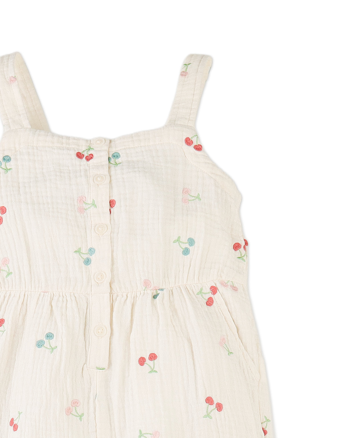 LILOU EMBROIDERED JUMPSUIT WITHBOW DETAILS