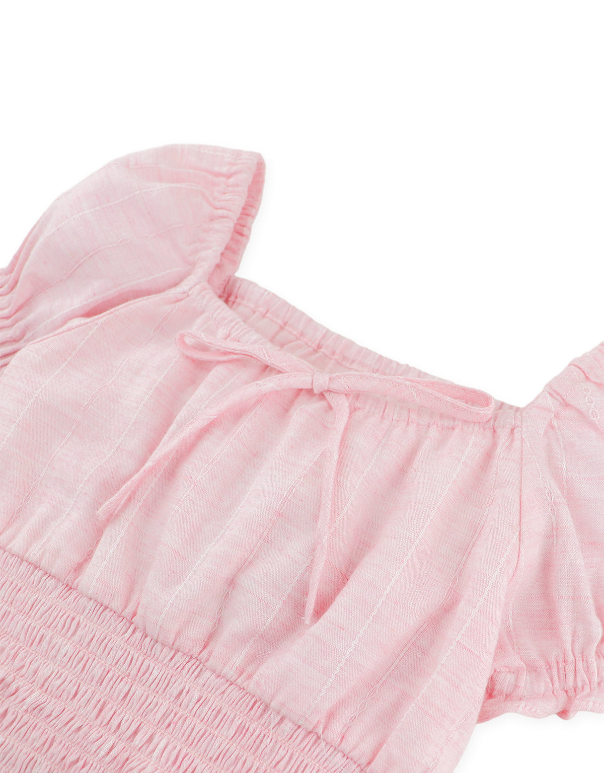 JULIANA DOBBY SMOCKED TOP AND SKORT SET