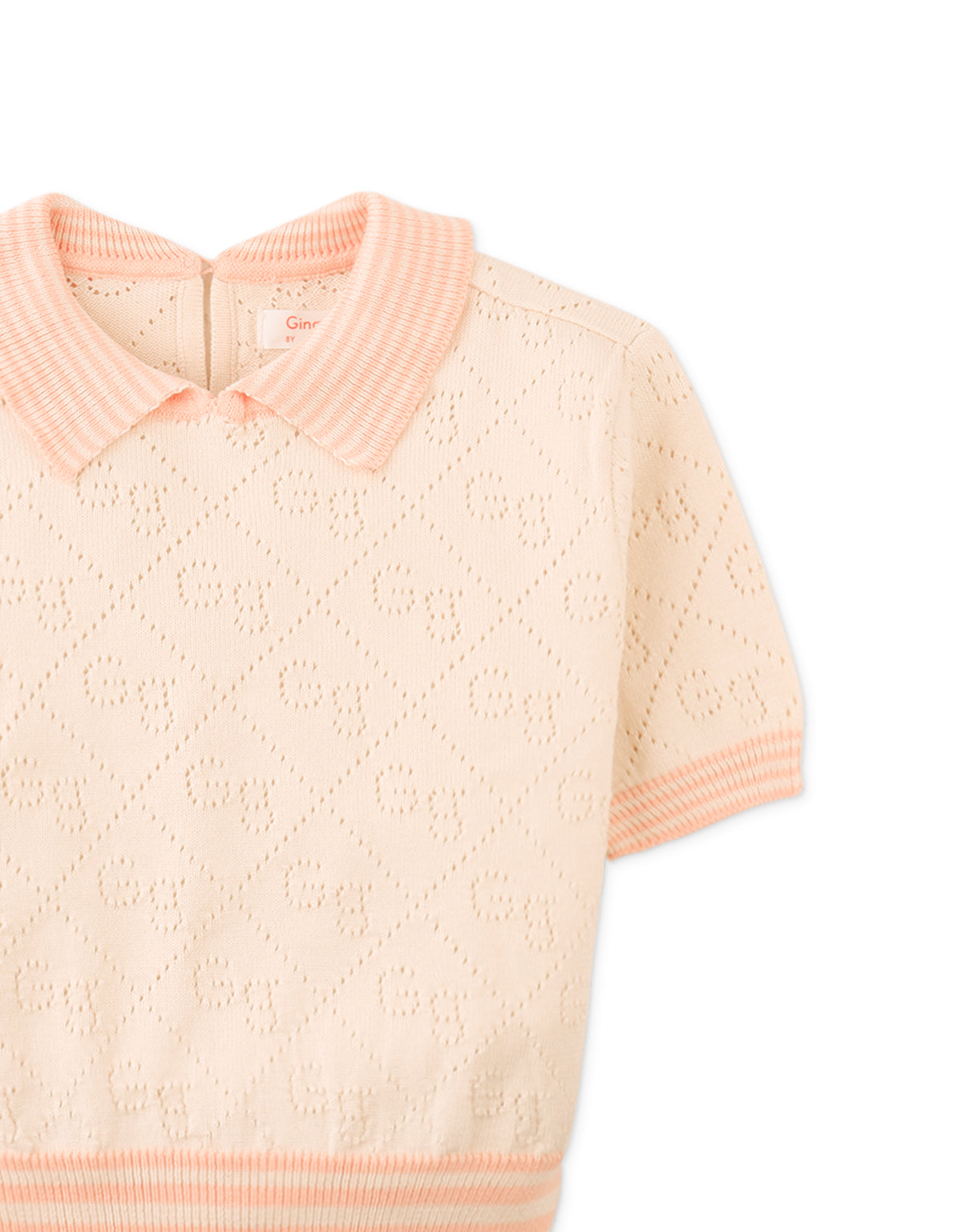 GIANNA TOP WITH A GG POINTELLE DESIGN