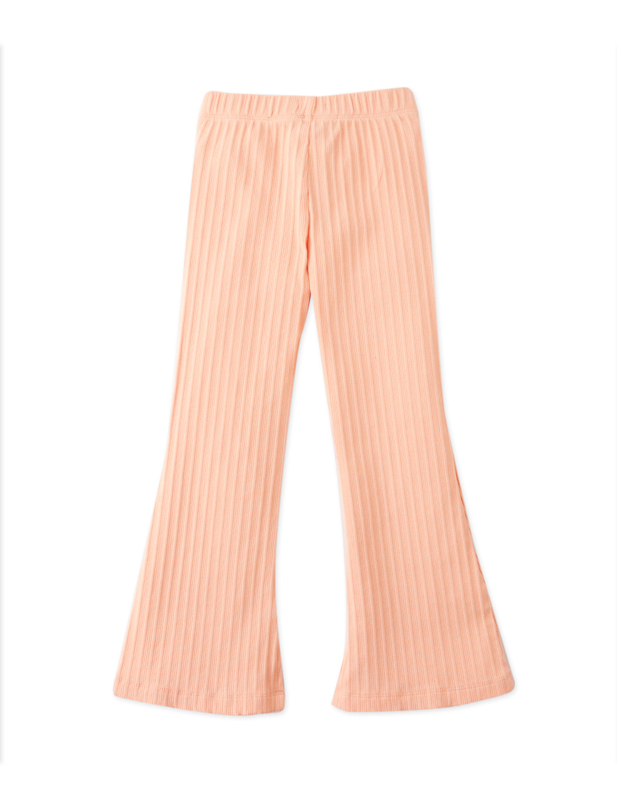 CARLY RIBBED FLARE LEGGINGS WITH SLITS