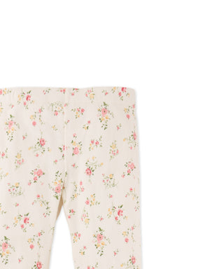 Dara All-Over Print Ribbed Leggings close-up detail